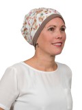 Top Mix Splash Taupe - chemo mutsje / alopecia mutsje Top Mix Splash Taupe - chemo mutsje / alopecia mutsje