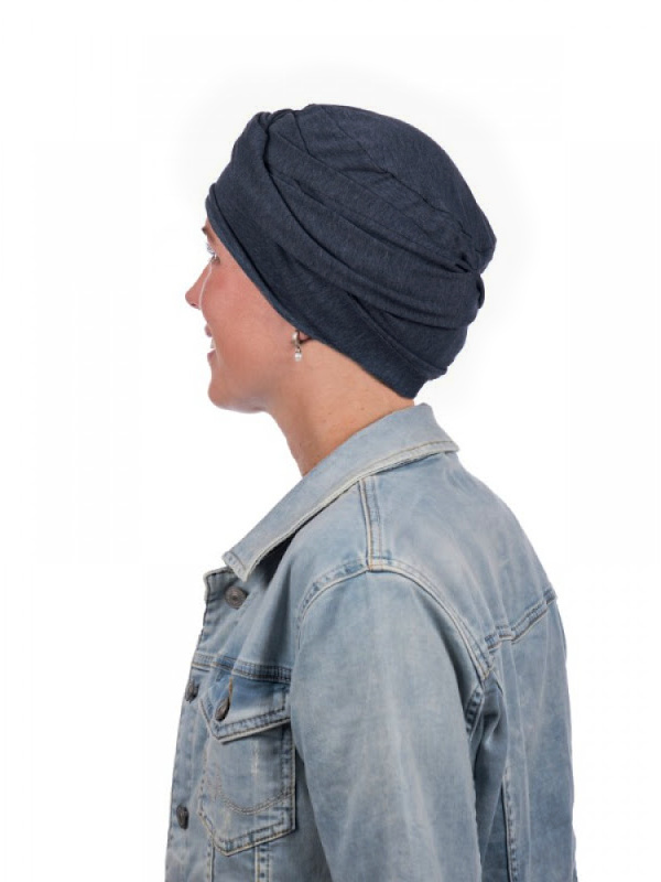 Hippe chemo mutsjes Mooihoofd - Top PLUS jeans - alopecia vrouwen