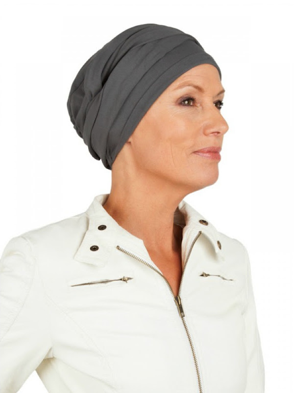 Top PLUS antra - mutsje voor chemo - alopecia vrouwen