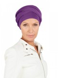 Top PLUS paars - mutsje voor chemo / alopecia - Mooihoofd