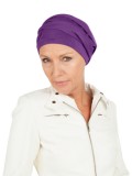 Top PLUS paars - mutsje voor chemo / alopecia