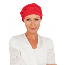 Top PLUS red - chemo headwear / alopecia turban Top PLUS red - chemo headwear / alopecia turban