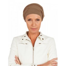 Top PLUS taupe - cancer headwear / alopecia hat Top PLUS taupe - cancer headwear / alopecia hat