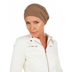 Top PLUS taupe - cancer headwear / alopecia hat Top PLUS taupe - cancer headwear / alopecia hat