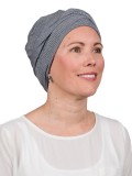 Top PLUS zwart-wit melee - chemo mutsjes - hoofdbedekking vrouwen na chemo - mooi hoofd