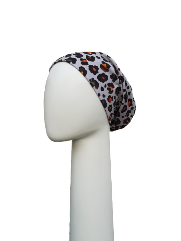 Top Tio Colourful Leopard - chemo mutsjes Mooi Hoofd / alopecia hoofdbedekking