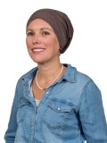 Top Tio bruin melee - chemo mutsje / alopecia mutsje Top Tio bruin melee - chemo mutsje / alopecia mutsje