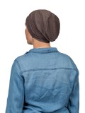Top Tio bruin melee - chemo mutsje / alopecia mutsje Top Tio bruin melee - chemo mutsje / alopecia mutsje