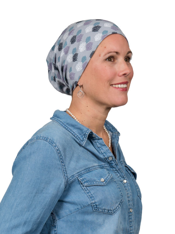 Top Tio Fireworks Grey - chemo mutsje / alopecia mutsje Top Tio Fireworks Grey - chemo mutsje / alopecia mutsje