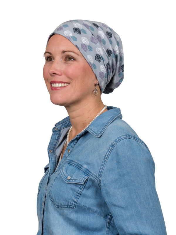 Top Tio Fireworks Grey - chemo mutsje / alopecia mutsje Top Tio Fireworks Grey - chemo mutsje / alopecia mutsje
