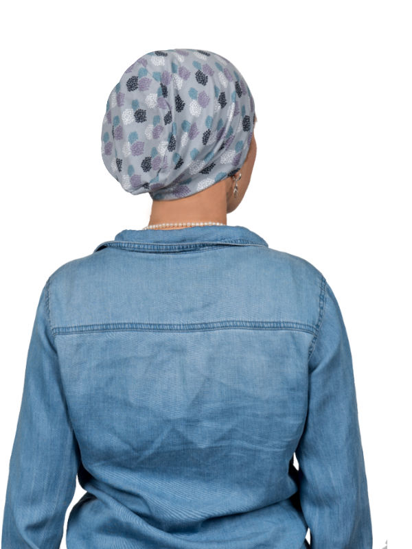 Top Tio Fireworks Grey - chemo mutsje / alopecia mutsje Top Tio Fireworks Grey - chemo mutsje / alopecia mutsje