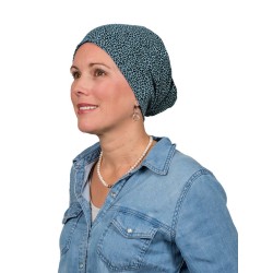 Top Tio Leopard blue - chemo hat / alopecia hat Top Tio Leopard blue - chemo hat / alopecia hat