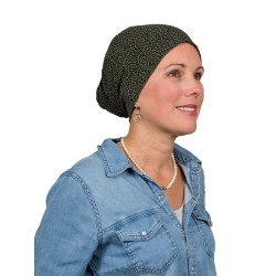 Top Tio Panter Khaki - chemo mutsje / alopecia mutsje Chemo mutsjes Mooihoofd - Top Tio Panter Khaki - chemo muts