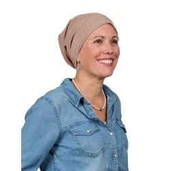 Top Tio brown melange - chemo hat / alopecia hat Top Tio brown melange - chemo hat / alopecia hat