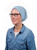 Top Tio light blue denim - chemo hat / alopecia hat