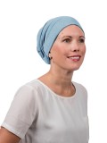 Top Tio light blue denim - chemo hat / alopecia hat