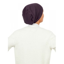 goedkope chemo mutsjes winkel - Top Tio aubergine - chemo muts