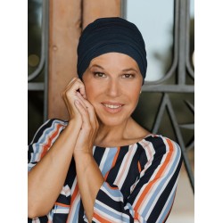 Top Aura Navy - chemo mutsje / alopecia mutsje Hippe Chemo mutsjes chemo muts - Top Aura Navy