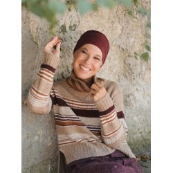 Top Aura Bordeaux - cancer hat / alopecia headwear Top Aura Bordeaux - cancer hat / alopecia headwear