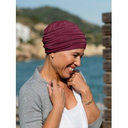 Top Aura Bordeaux - cancer hat / alopecia headwear Top Aura Bordeaux - cancer hat / alopecia headwear