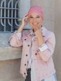 Hippe Chemo mutsjes chemo muts winkel - Top Aura mauve rose