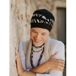 Top Ayana - Zebra Savanna - chemo hat / alopecia headwear Top Ayana - Zebra Savanna - chemo hat / alopecia headwear