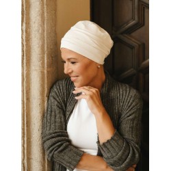 Chemo Slaapmutsjes Descanso Ivoor - nacht mutsjes chemo