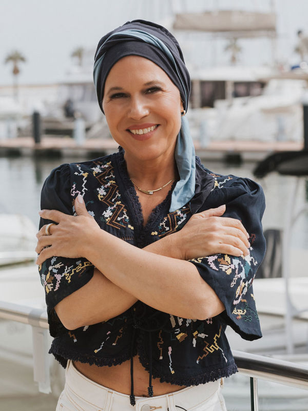 Hoofddoekjes bij chemo sjaaltjes - Sjaalmutsje Doris - Duo Lake - chemo mutsjes