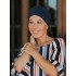 Chemo mutsjes chemo - Turban Gala - Navy - chemo muts winkel