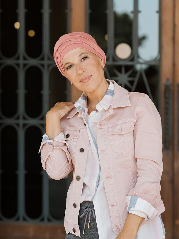 Chemo mutsjes chemo - Turban Gala - roze - chemo muts winkel