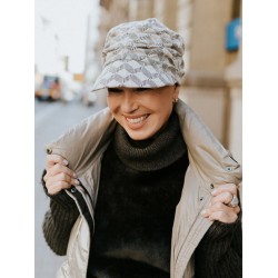 Pet Sonia geometric grey - chemo pet / alopecia pet Chemo mutsjes chemo pet - Pet Sonia geometric grey