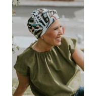 Hippe chemo muts winkel - Mutsje Lucia Art Nouveau - chemo mutsjes zomer