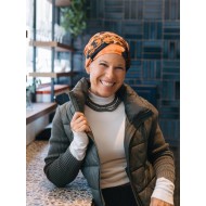 Hippe chemo mutsjes winkel - Mutsje Lucia Colorful Botanic - chemo muts dames