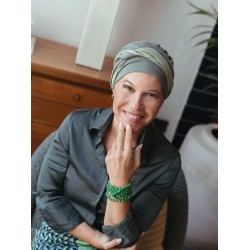 Hippe chemo mutsjes winkel - Mutsje Lucia Duo Olive