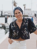 Hippe chemo mutsjes winkel - Mutsje Lucia Duo Lake