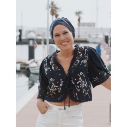 Hat Lucia Duo Lake - chemo hat / alopecia headwear