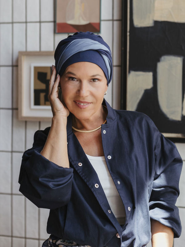 Hippe chemo mutsjes winkel - Mutsje Lucia Duo Lake