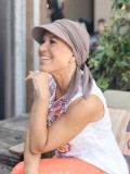 Pet Sofia Dusty Brown - chemo mutsje / alopecia mutsje van Felice Headwear