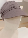 Chemo pet dames Sofia grijs-bruin - chemo mutsjes / alopecia mutsjes van Felice Headwear
