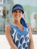 Cap Sofia Dusty Blue - chemotherapy headwear / alopecia cap 