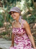 Cap Sofia Taupe - chemotherapy headwear / alopecia cap 