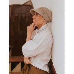 Chemo pet dames chemo mutsjes - Pet Sonia Grijs khaki