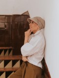 Chemo pet dames chemo mutsjes - Pet Sonia Grijs khaki