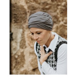 Top Susan Stone Grey  - cancer hat / alopecia headwear Top Susan Stone Grey  - cancer hat / alopecia headwear