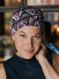 Top Susan Tribal Pink - cancer hat / alopecia headwear