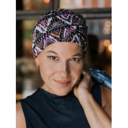 Top Susan Tribal Pink - cancer hat / alopecia headwear Top Susan Tribal Pink - cancer hat / alopecia headwear