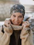 Top Susan Cinnamon Paisley - cancer hat / alopecia headwear