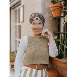 Top Susan Cinnamon Paisley - chemo mutsje /  alopecia hoofdbedekking Hippe chemo mutsjes winkel - Top Susan Cinnamon Paisley