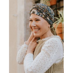Top Susan Cinnamon Paisley - chemo mutsje /  alopecia hoofdbedekking Hippe chemo mutsjes winkel - Top Susan Cinnamon Paisley