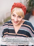 Turban Vintage Rusty - chemo mutsje / alopecia mutsje Turban Vintage Rusty - chemo mutsje / alopecia mutsje